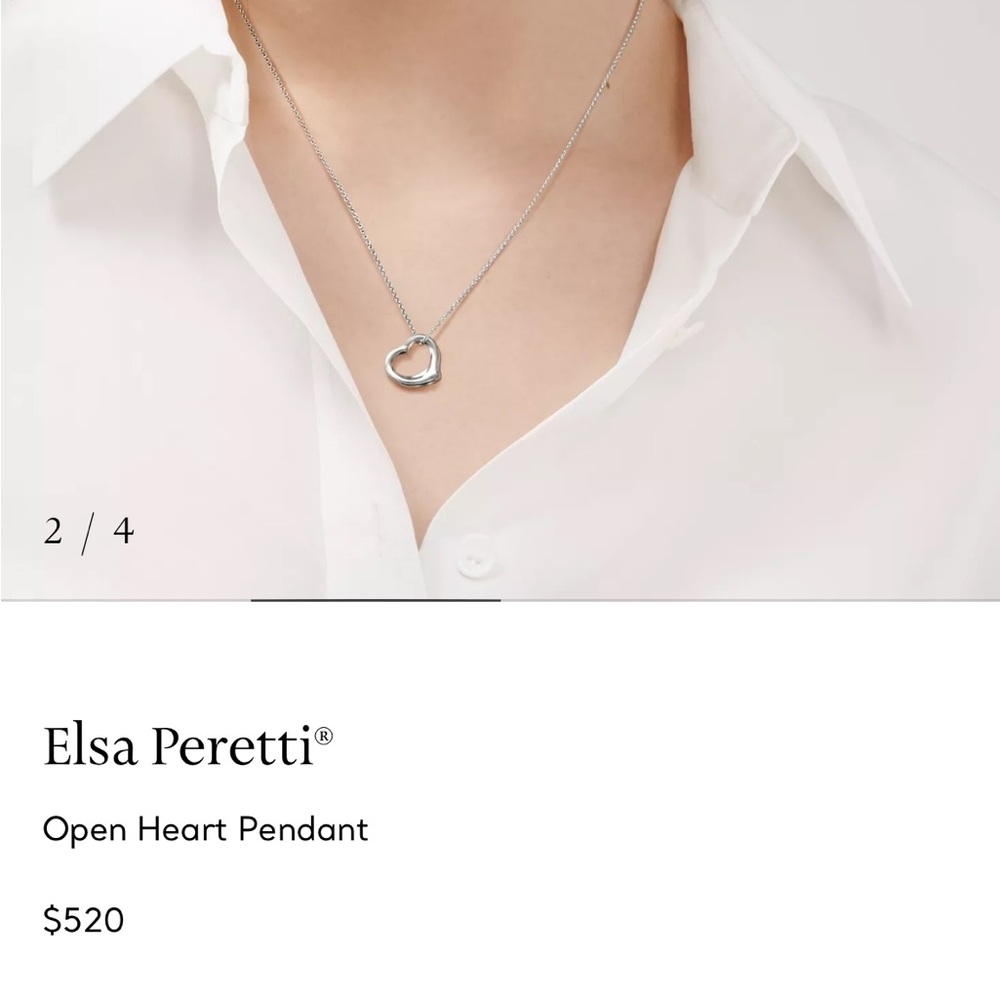 Tiffany’s Elsa Peretti Open Heart Necklace